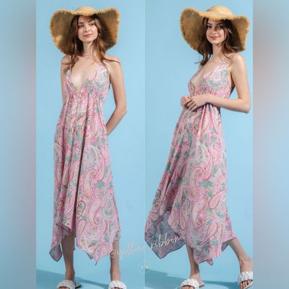 NEW Paisley Print Midi Dress - Picture 2 of 6
